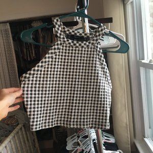 Forever 21 gingham halter tank